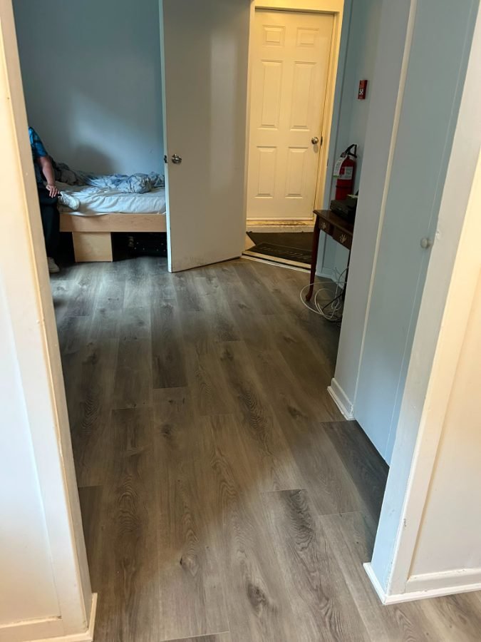 Pose de plancher